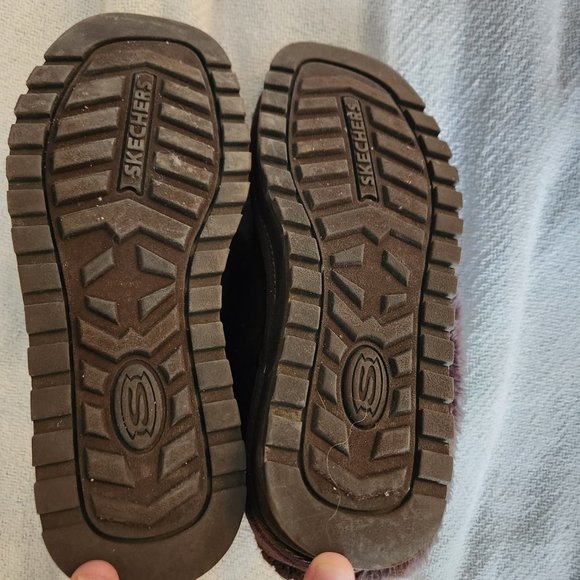 SKECHERS brown winter fuzzy boots Size 9 - Picture 5 of 5